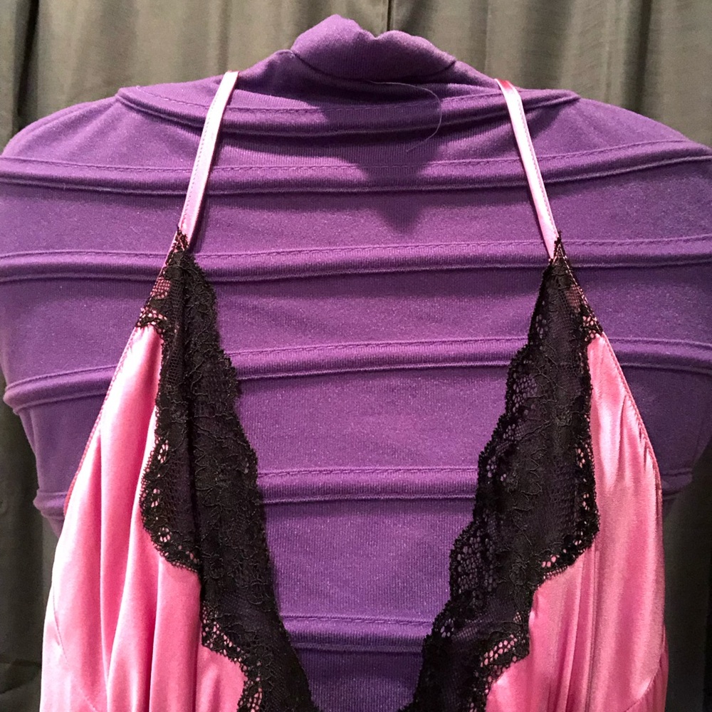 Christine - Lace Trim Sleepwear - Pink